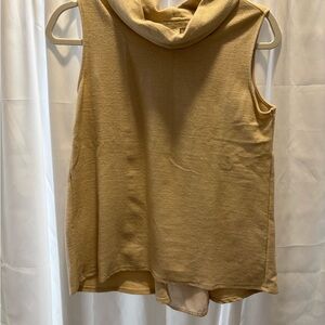 Saint Tropez West Tan Sleeveless Blouse